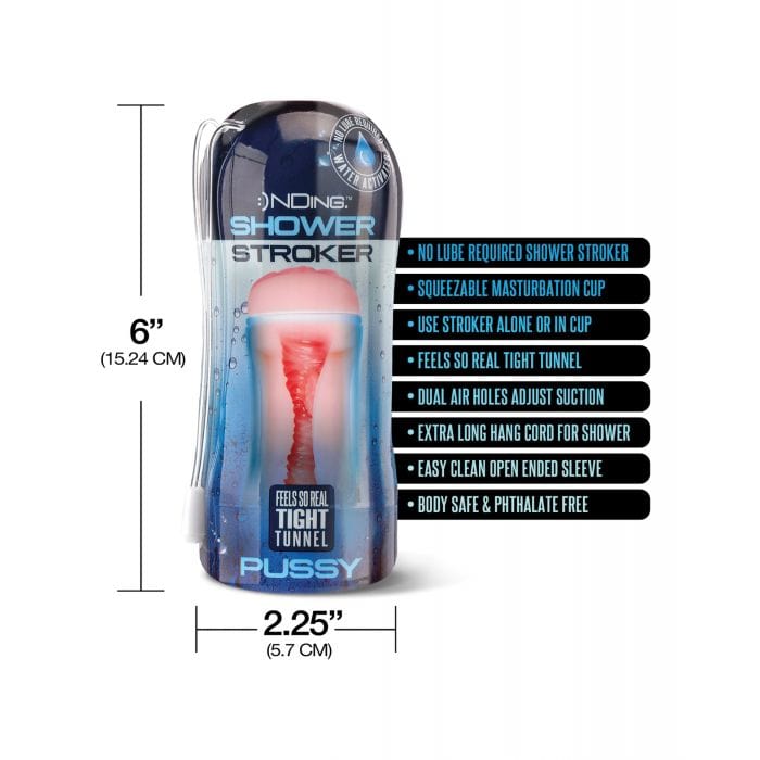 Happy Ending - Shower Stroker Pussy Cup Masturbator (Ivory) Masturbator Soft Stroker (Non Vibration)