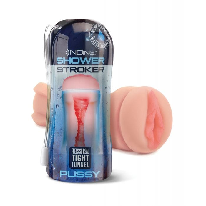 Happy Ending - Shower Stroker Pussy Cup Masturbator (Ivory) Masturbator Soft Stroker (Non Vibration)