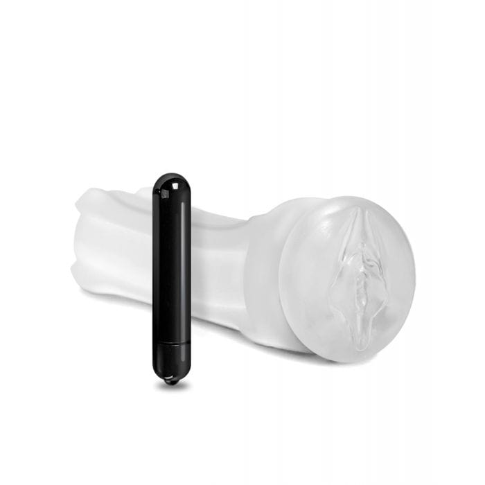 Happy Ending - Shower Stroker Vibrating Cup Masturbator Pussy (Clear) Masturbator Soft Stroker (Vibration) Non Rechargeable