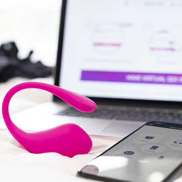 Lovense - Lush 3 App-Controlled Bullet Egg Vibrator (Pink) Wireless Remote Control Egg (Vibration) Rechargeable