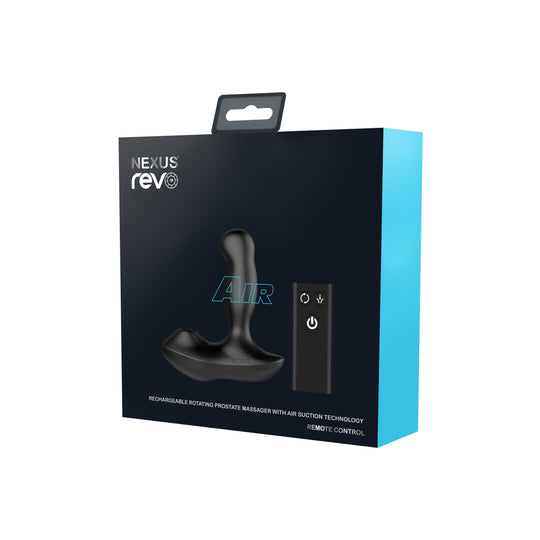 Nexus - Reno Air Máy Mát Xa Tiền Liệt Tuyến Điều Khiển Từ Xa Xoay Sạc Lại Có Hút Khí (Đen)