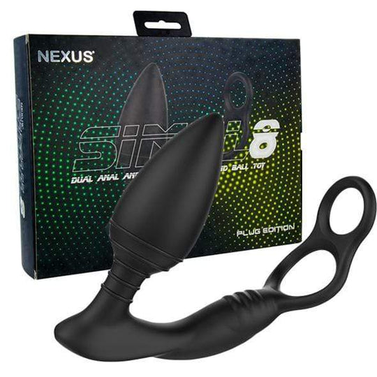 Nexus - Đồ Chơi Rung Cắm Hậu Môn Và Dương Vật Đôi Simul8 Phiên Bản Plug (Đen)