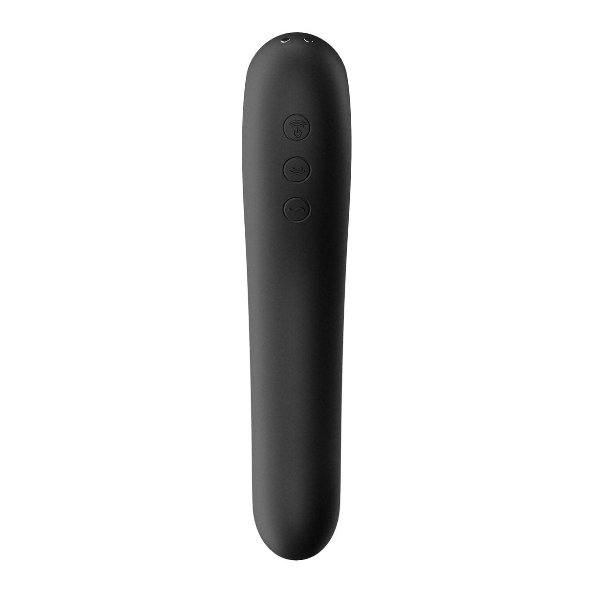 Satisfyer - Dual Kiss Insertable Air Pulse Vibrator Clitoral Air Stimulator (Black) Clit Massager (Vibration) Rechargeable