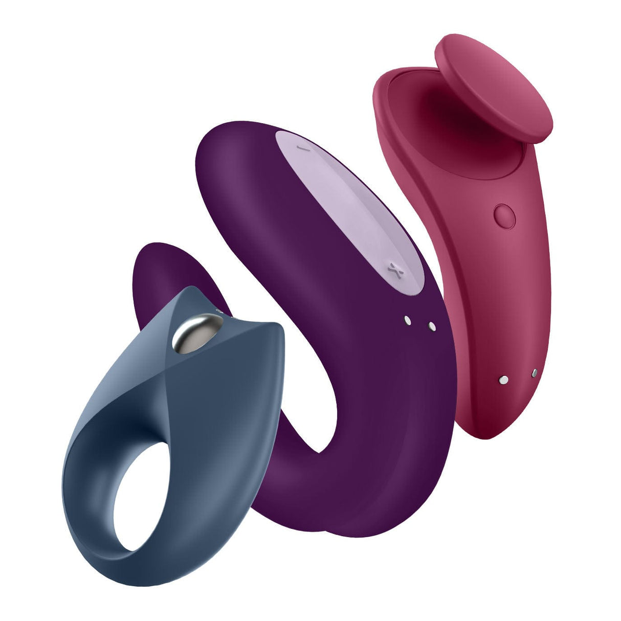 Satisfyer - Partner Box 3 App-Controlled Royal One, Sexy Secret and Double Joy Couple Set (Multi Colour) Couple's Massager (Vibration) Rechargeable