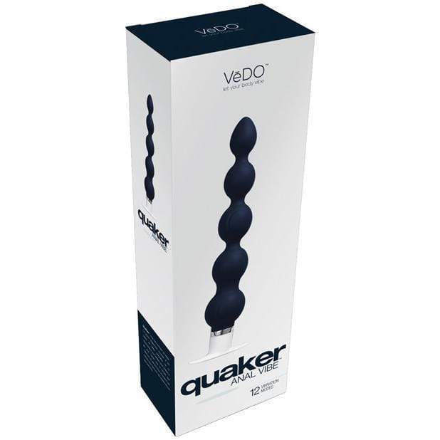 VeDO - Quaker Anal Vibrating Butt Plug (Just Black) Anal Beads (Vibration) Non Rechargeable