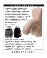 Gender X - 4-Inch Silicone Gender-Affirming Packer CherryAffairs