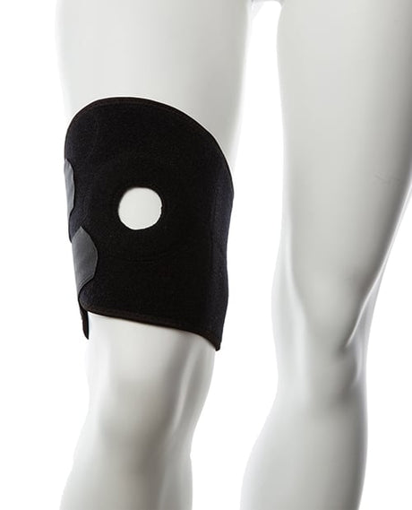 Gender Fluid - Đai đeo gắn dương vật giả Padded Thigh Rider S-L (Đen)