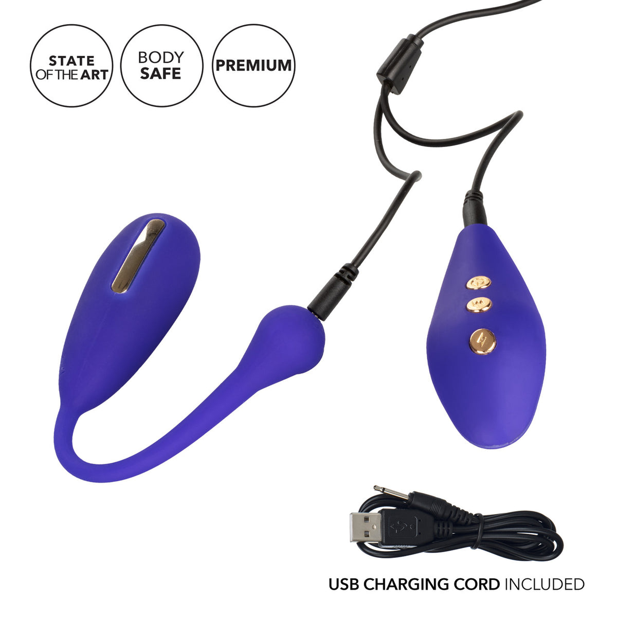 CalExotics - Dụng cụ tập cơ sàn chậu Kegel eStim điều khiển từ xa Impulse