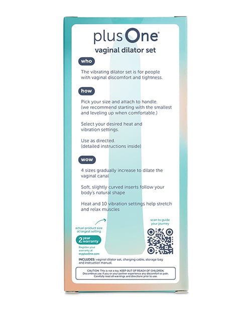 plusOne - Progressive Rechargeable Vaginal Dilator Set