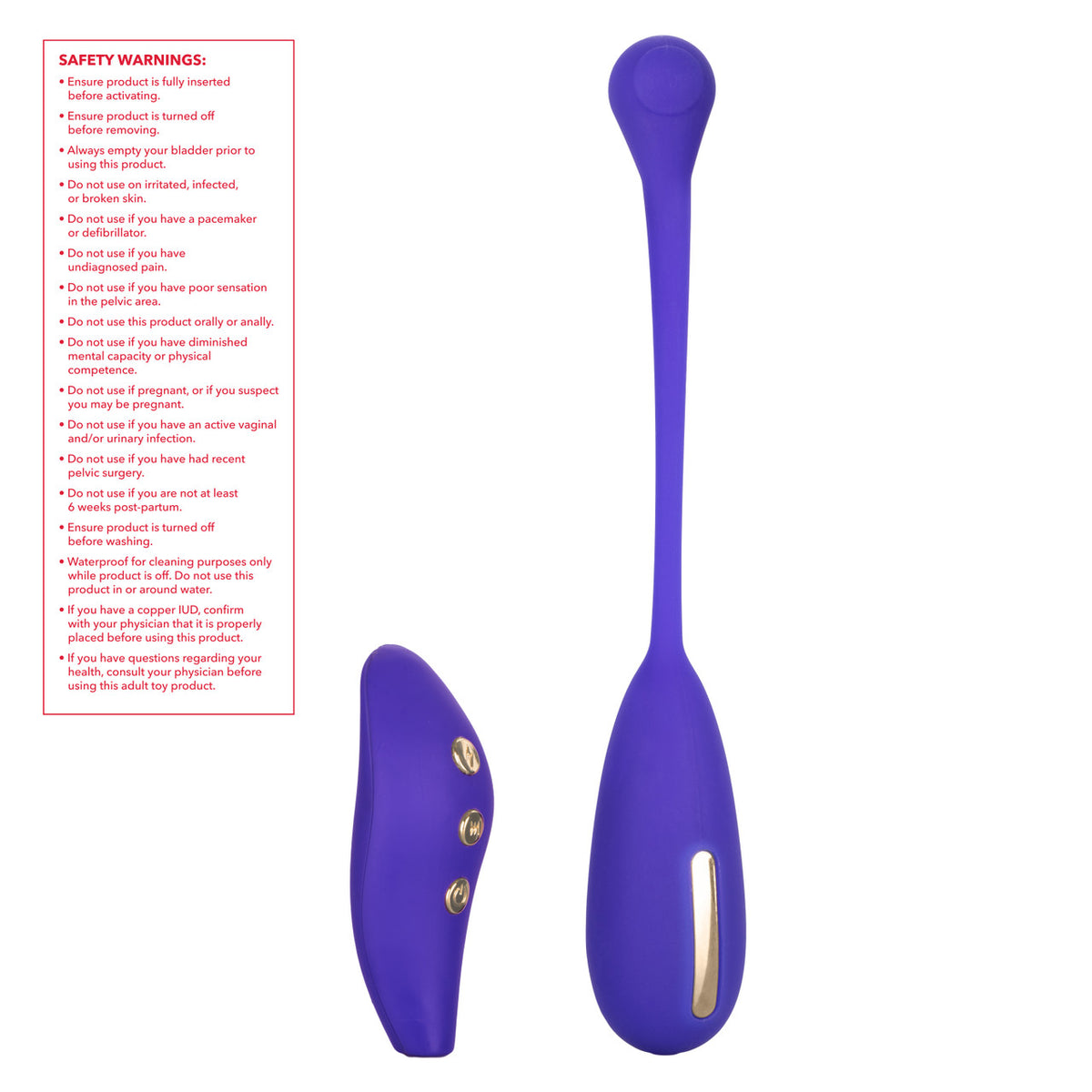 CalExotics - Dụng cụ tập cơ sàn chậu Kegel eStim điều khiển từ xa Impulse