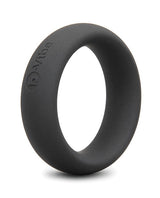 B-Vibe - Snug Silicone Cock Ring Collection (Black) - Black / 45 mm