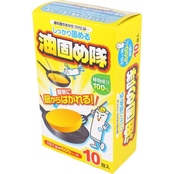 Cotton Labo - Abura Katametai Used Cooking Oil Solidifier 10 Pack