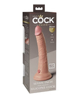 Pipedream - King Cock Elite Dual-Density Silicone Suction Dildo (Beige) - Beige / 17.8 cm