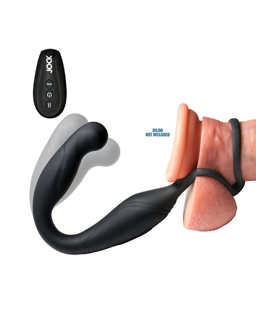 Curve Novelties - Jock Gyrating Prostate Vibrator with C-Ring (Black) - Black