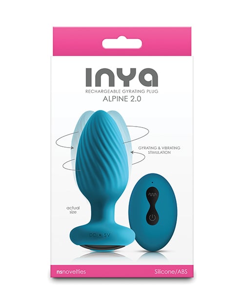 NS Novelties - Nút hậu xoay điều khiển từ xa INYA Alpine 2.0 (Xanh dương)