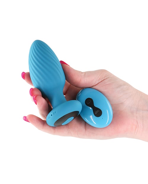 NS Novelties - INYA Alpine 2.0 Remote-Control Gyrating Anal Plug (Blue) - Blue