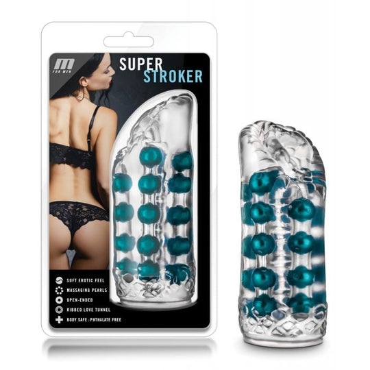 Blush Novelties - M for Men Máy thủ dâm siêu nhiều vân (Trong suốt)