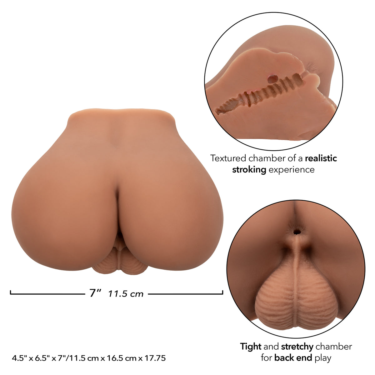 CalExotics - Cheap Thrills Mechanic Ass Masturbator (Brown) - Brown