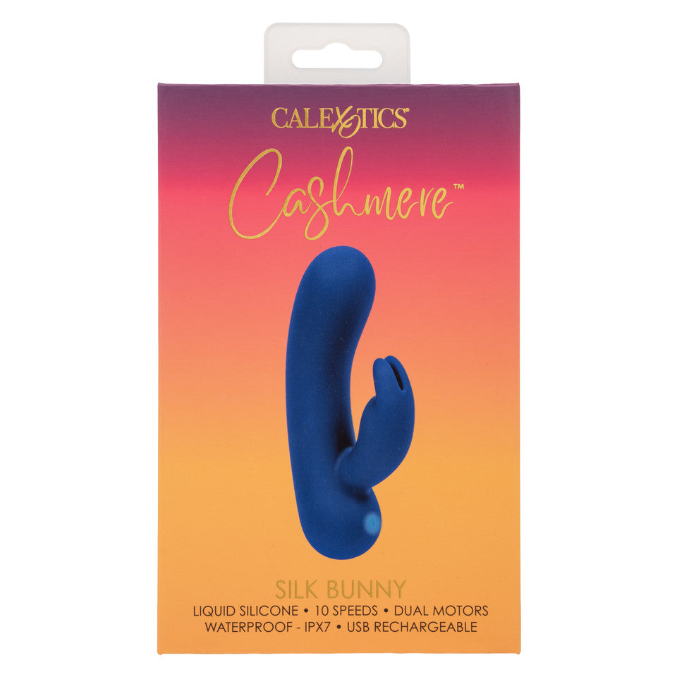 CalExotics - Máy rung thỏ Cashmere Silk Bunny sạc lại (Xanh dương)