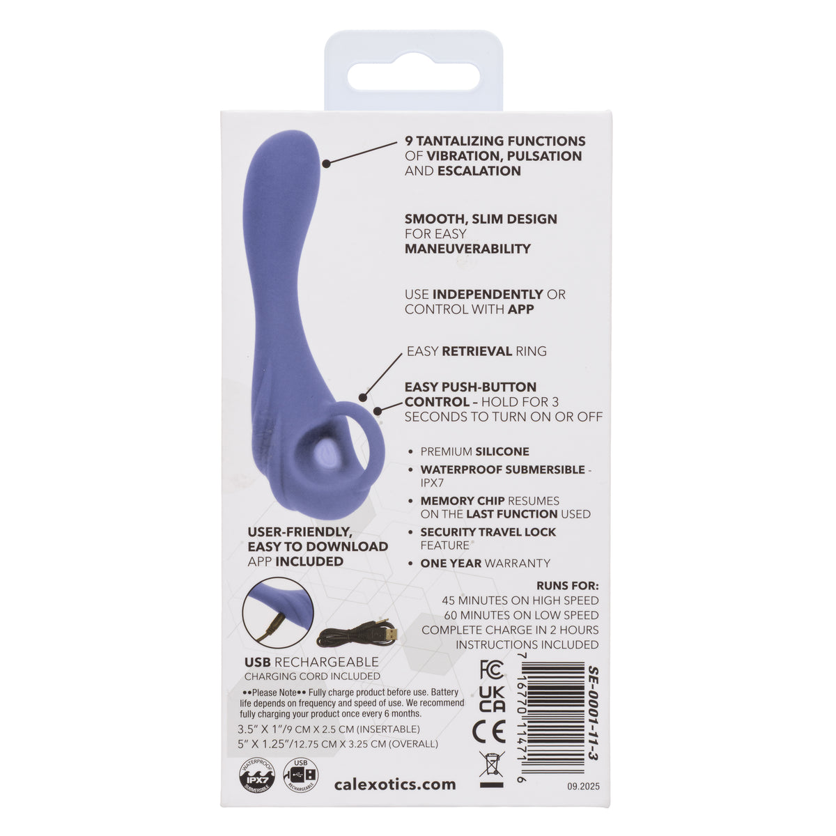CalExotics - Connect Explorer App-Controlled Anal Probe (Purple) - Purple