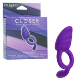 CalExotics - Vòng rung đeo dương vật Closer Ring Passion có thể sạc lại (Tím)