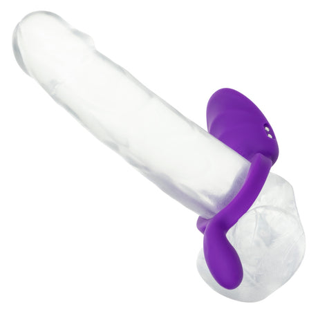 CalExotics - Vòng rung đeo dương vật Closer Ring Passion có thể sạc lại (Tím)