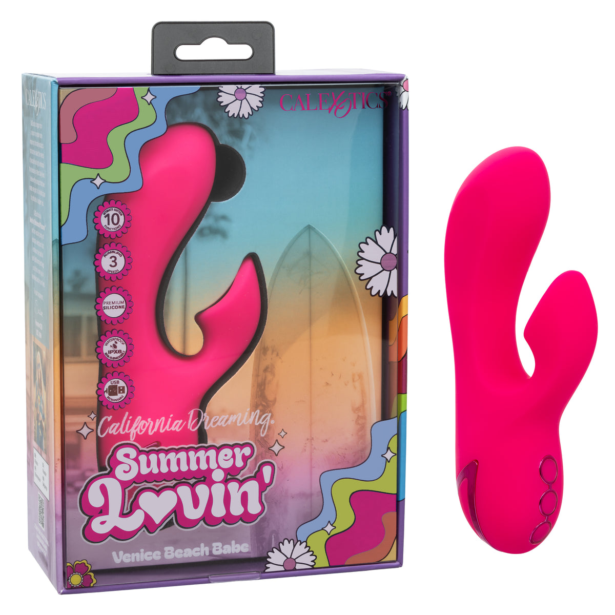 CalExotics - Summer Lovin’ Venice Beach Clitoral Vibrator (Pink) - Pink