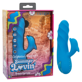 CalExotics - Summer Lovin’ Frisco Fantasy Clitoral Vibrator (Blue) - Blue