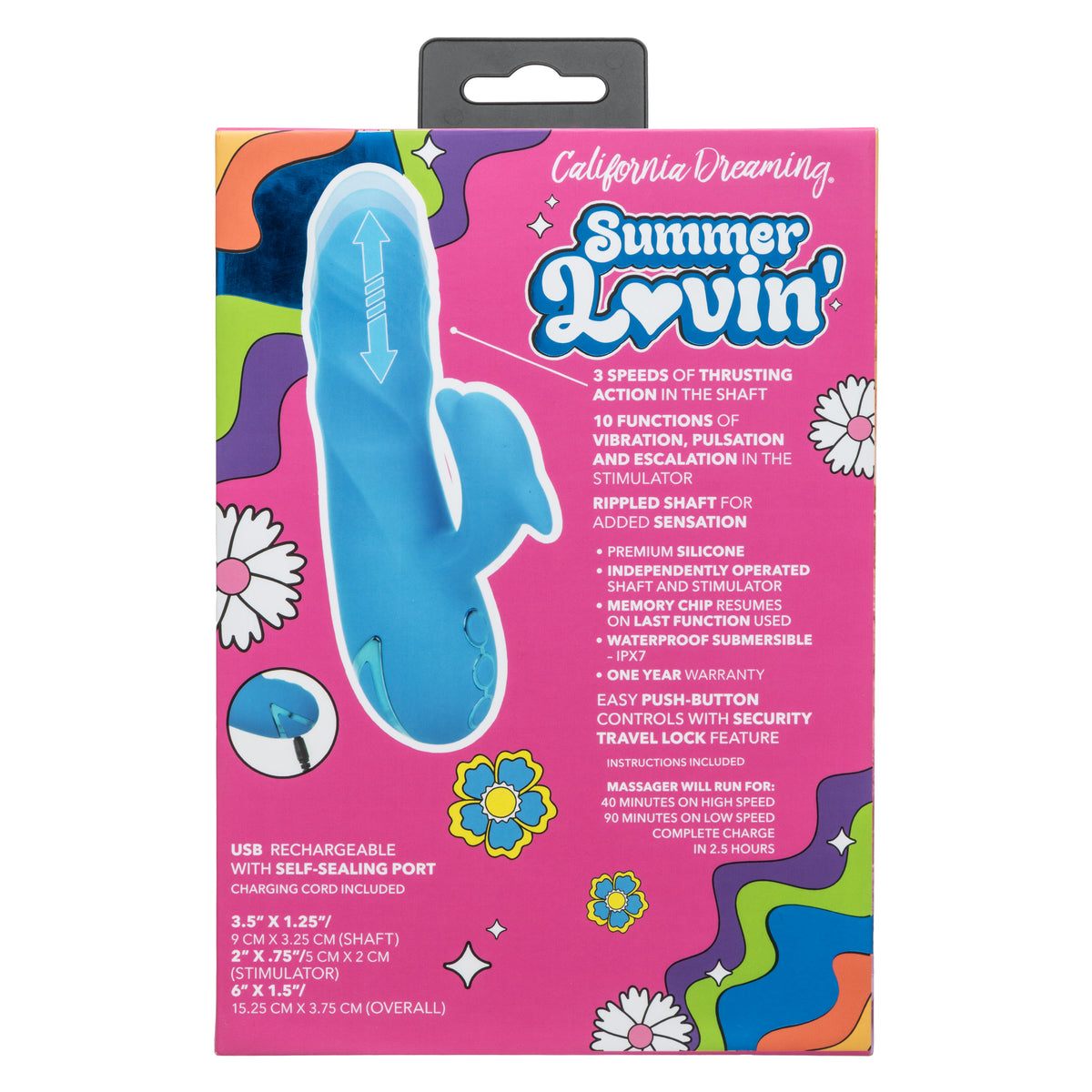 CalExotics - Summer Lovin’ Frisco Fantasy Clitoral Vibrator (Blue) - Blue