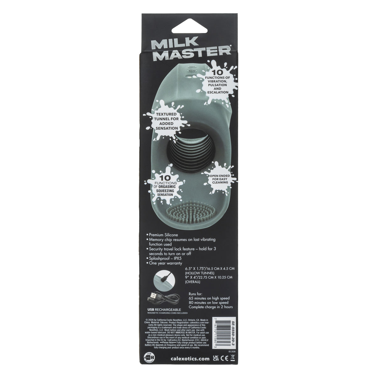 CalExotics - Milk Master Automatic Squeeze Masturbator (Grey) - Grey