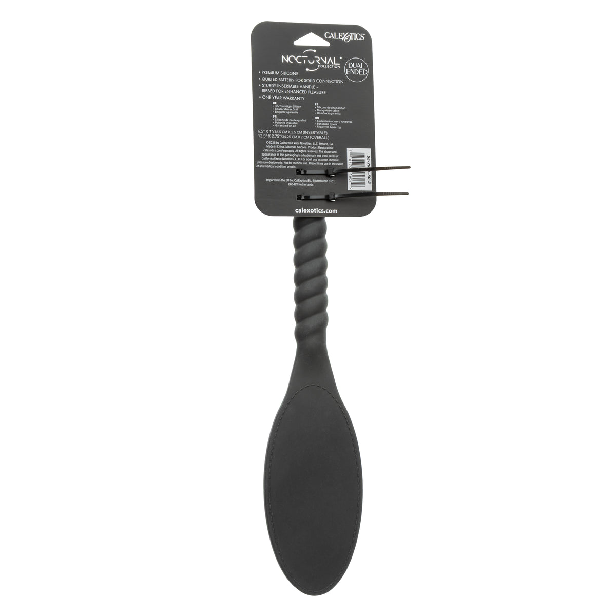 CalExotics - Nocturnal Collection Silicone Pillow Paddle (Black) - Black