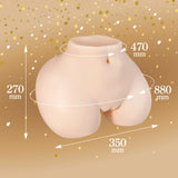 Seiraku Toys - Dụng cụ thủ dâm thân mình 3D chân thực cao cấp hình cô gái thanh lịch (Beige)