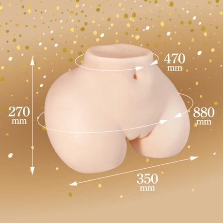 Seiraku Toys - Dụng cụ thủ dâm thân mình 3D chân thực cao cấp hình cô gái thanh lịch (Beige)