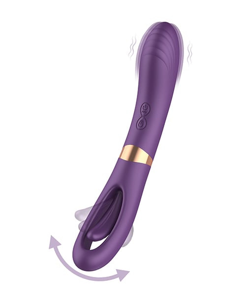Secwell - Lisa Flicking G-Spot Vibrator (Purple) - Purple