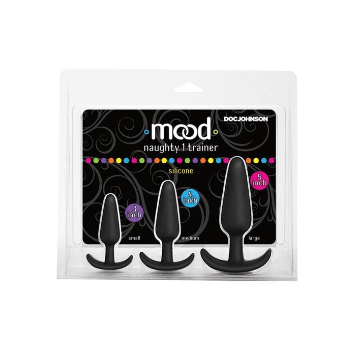 Doc Johnson - Mood Naughty 1 Anal Trainer Set of 3 (Black) - Black