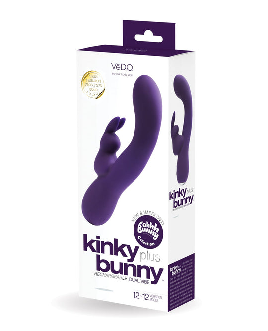 VeDO - Máy rung thỏ Kinky Bunny Plus sạc lại được (Tím)