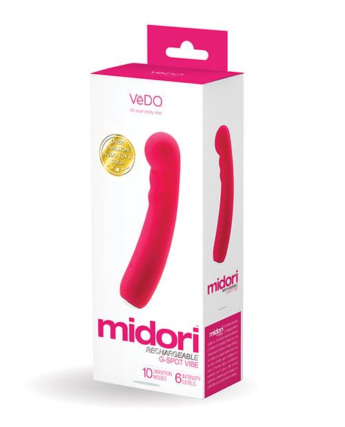 VeDO - Máy rung điểm G Midori sạc lại được (Hồng)