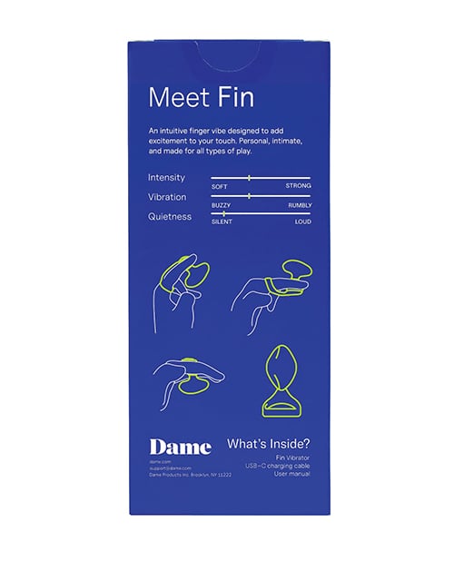 Dame - Fin 2.0 Rechargeable Finger Vibrator (Pink) - Pink