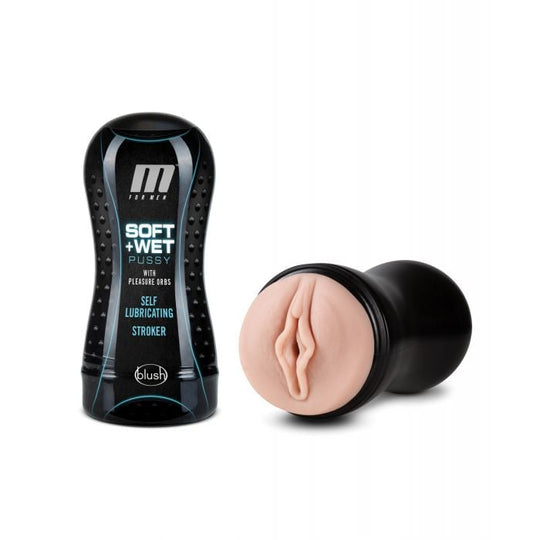 Blush Novelties - M dành cho nam Dụng cụ thủ dâm hình âm đạo mềm mại và ướt át (Màu be)