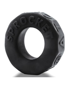 Oxballs - Sprocket Comfort No-Roll Cock Ring (Black) - Black