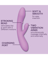 plusOne x Cosmopolitan - Main Character Rabbit Vibrator - Multi Colour