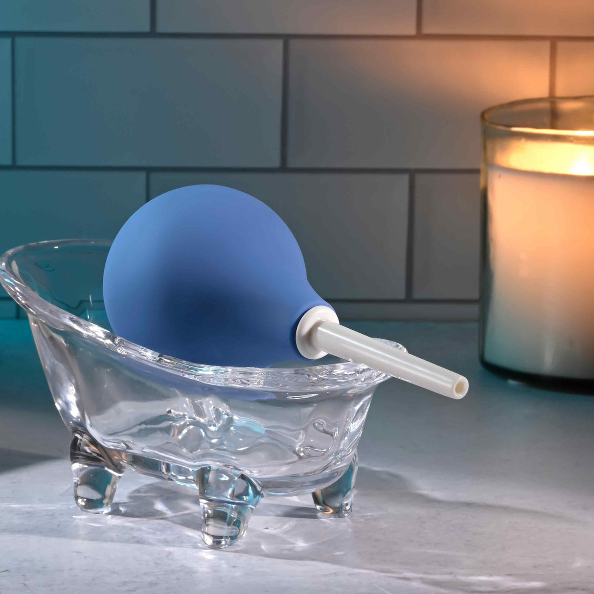 SELOPA - Dụng cụ thụt rửa hậu môn Squeaky Clean (Xanh dương)