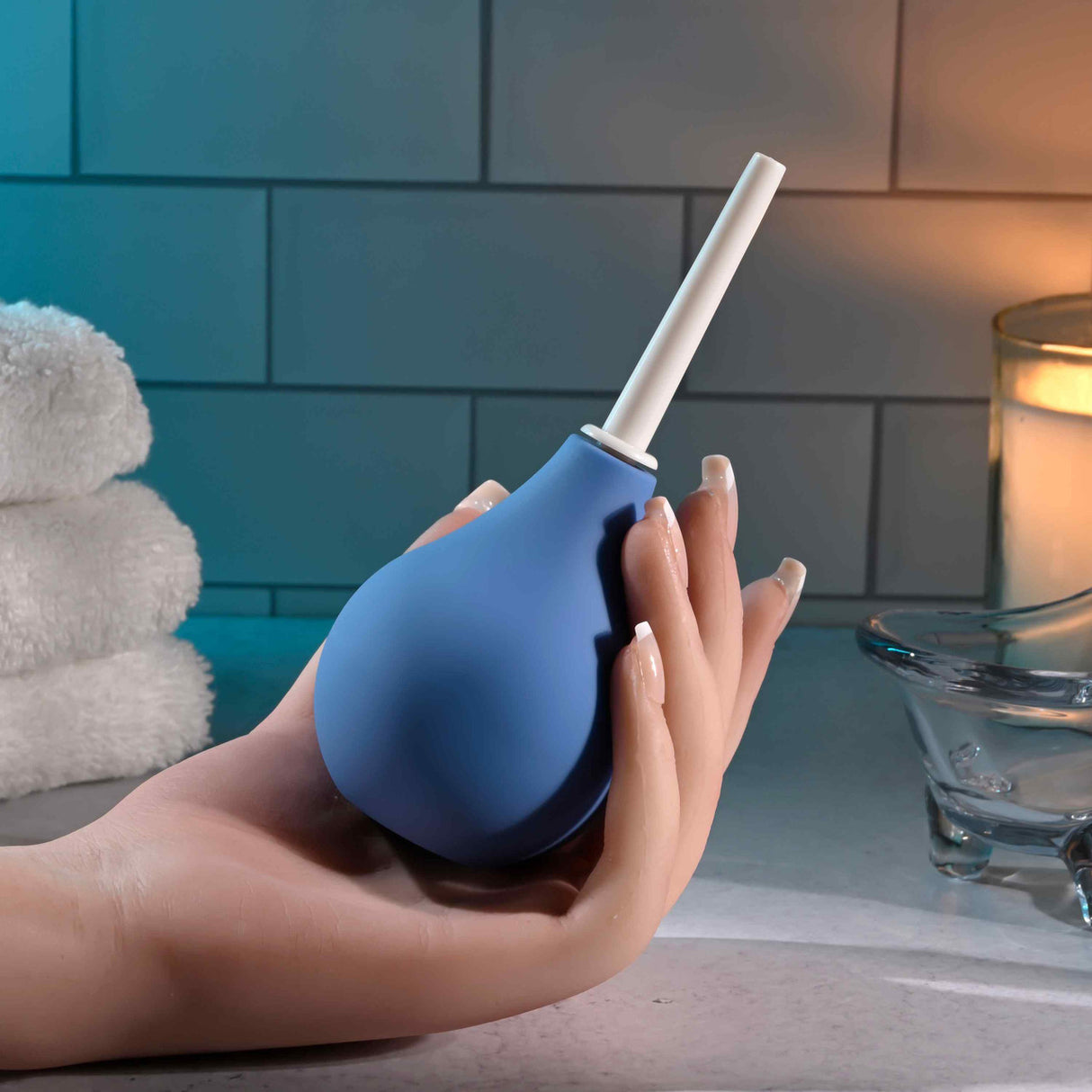 SELOPA - Dụng cụ thụt rửa hậu môn Squeaky Clean (Xanh dương)