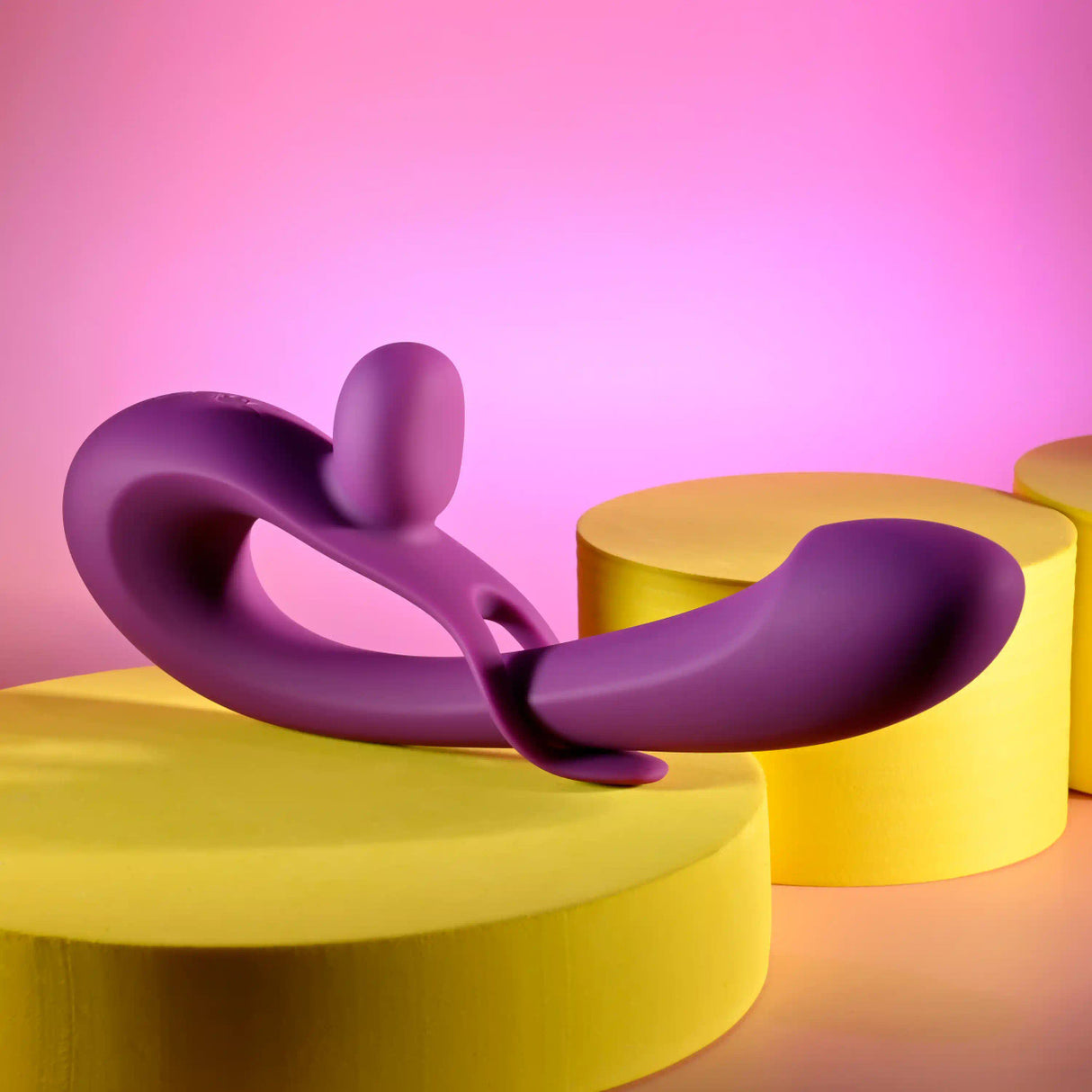 Playboy - Máy rung thỏ điều chỉnh cường độ, sạc lại Cha Cha Slide (màu tím)