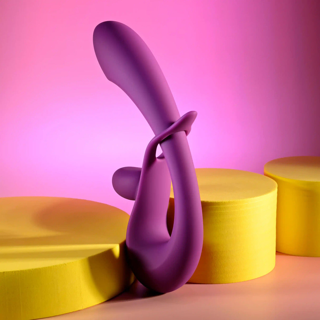 Playboy - Máy rung thỏ điều chỉnh cường độ, sạc lại Cha Cha Slide (màu tím)