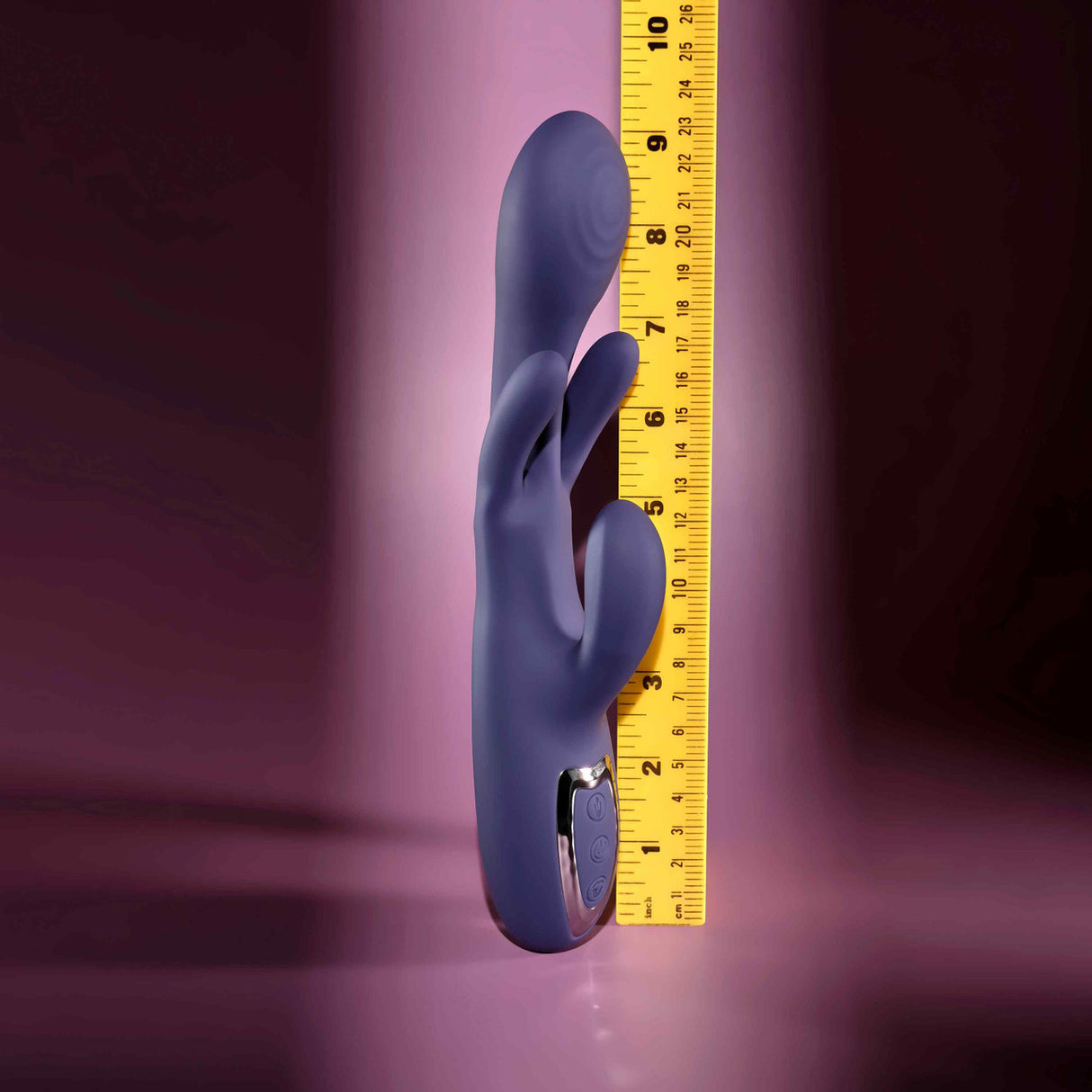 Evolved - Bow Down Rechargeable Rabbit Vibrator (Purple)