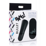 XR Brands - Bang! Remote-Control Bullet Vibrator (Black) - Black