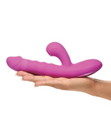 XR Brands - Bang! Thrusting & Sucking Rabbit Vibrator (Purple) - Purple