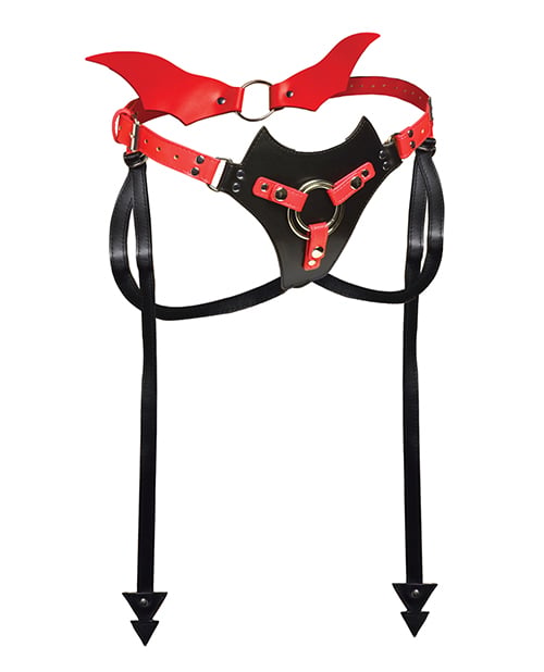 XR Brands - Majestic Maelith Strap-On Harness (Black) - Black