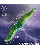 XR Brands - Creature Cocks Dual Kraken Silicone Double Dildo (Green) - Green